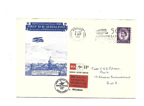 Storia postale volo - storia, 1°