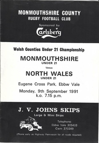 Monmouthshire under v - under, 21