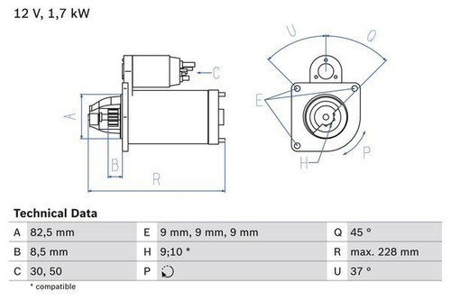 Motorino avviamento bosch - motorino,